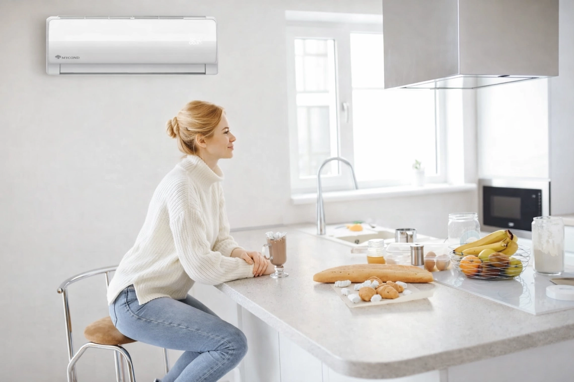 Mycond Настенные фанкойлы серии MHW Q на кухне