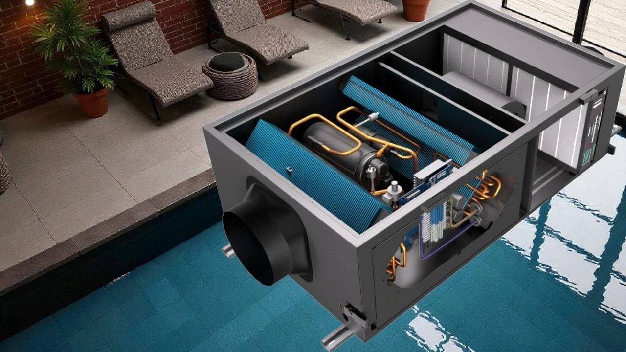 Канальный осушитель для бассейнов, автоматическое включение Mycond MSHAC