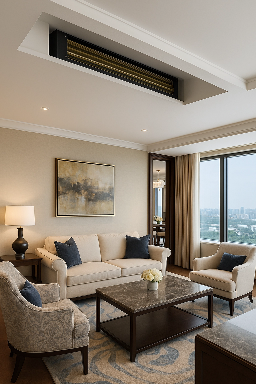 Канальный низконапорный фанкойл с водяным охлаждением Mycond MCFDS