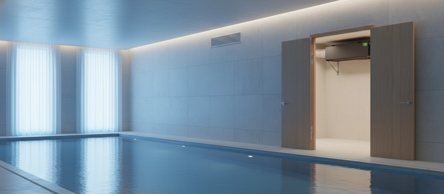 Канальный осушитель для бассейнов чистая и сухая атмосфера Mycond MSHAC