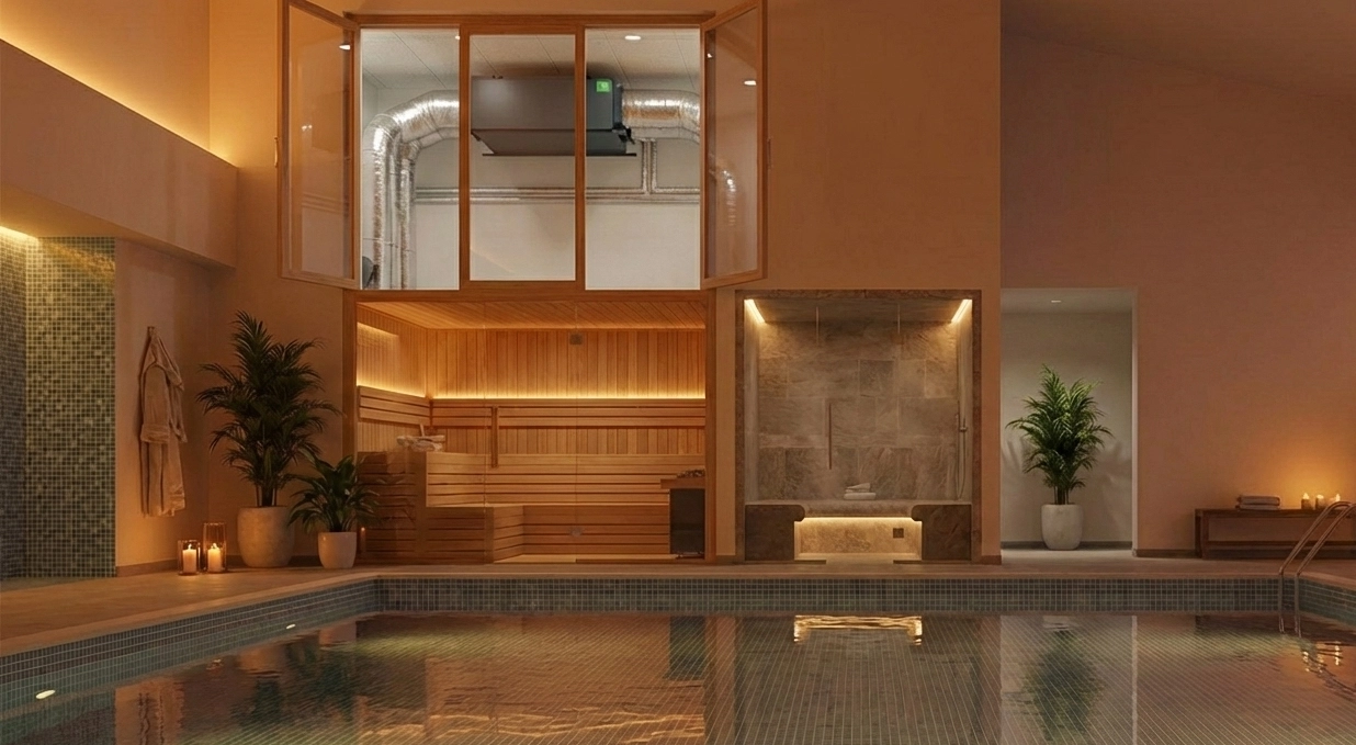 Канальный осушитель для бассейнов энергосберегающие технологии Mycond MSHAC