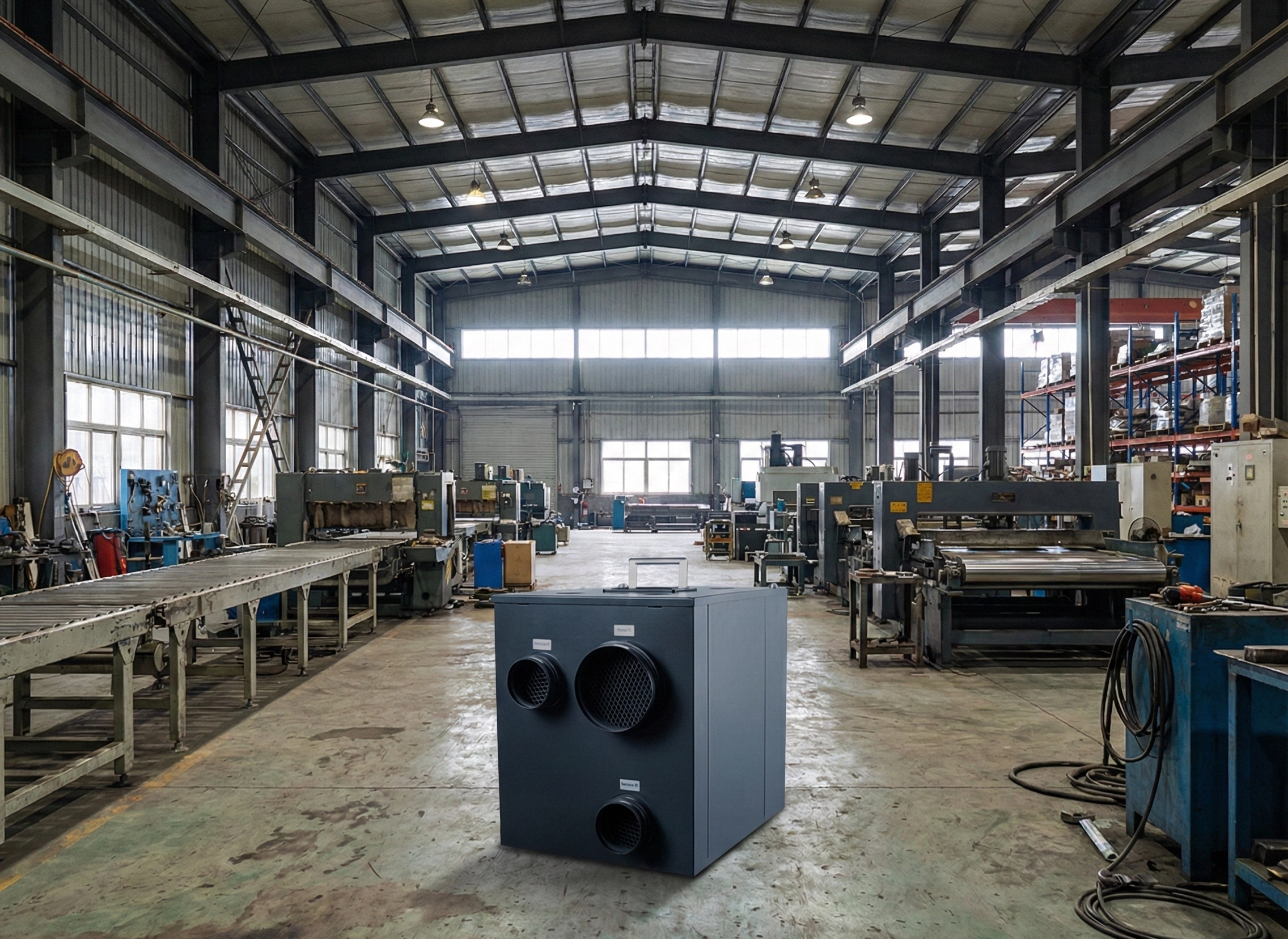 Работа осушителя DESS-80 при выборе метода осушения.