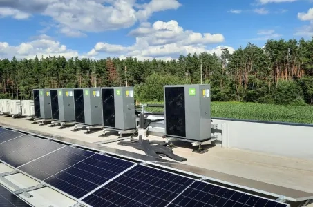 Промышленный объект с тепловым насосом Mycond серии BeeEco