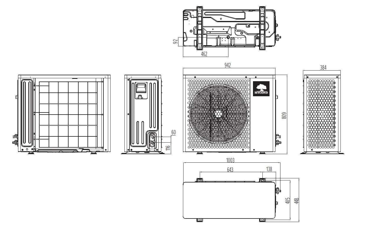 MyCond BeeHeat Габаритные размеры - 3
