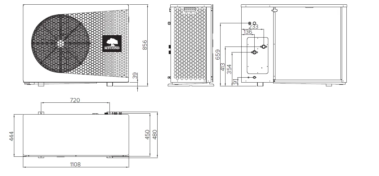 MyCond BeeThermic Габаритные размеры - 1