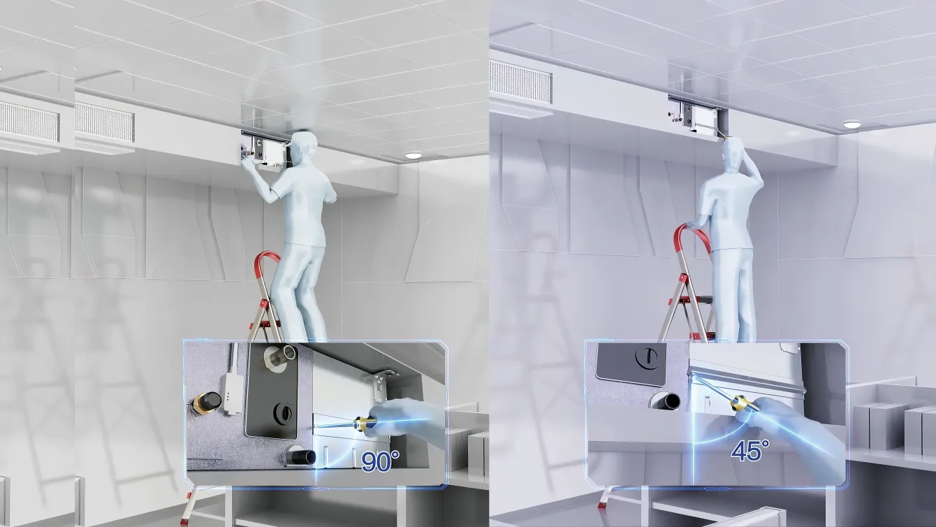 MyCond Канальный блок с высоким статическим давлением удобный доступ к печатной плате