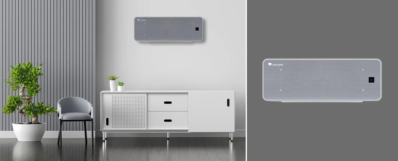 MyCond Silver Glass Wall в минималистическом интерьере